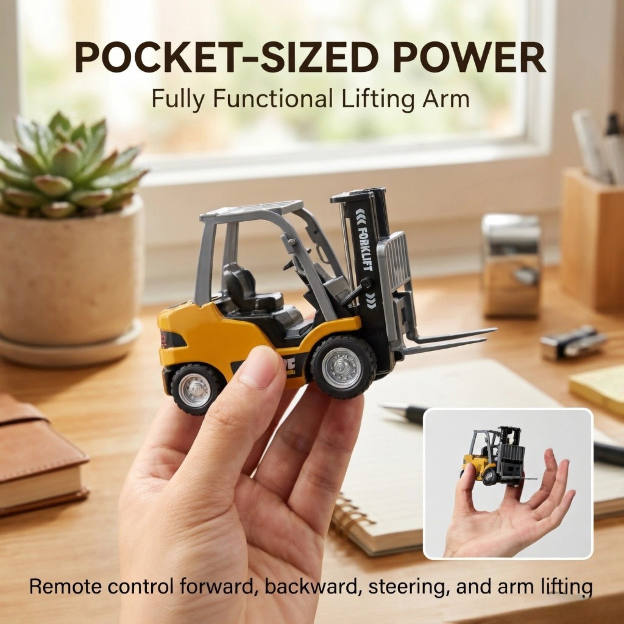 Mini Alloy Remote Control Forklift Truck