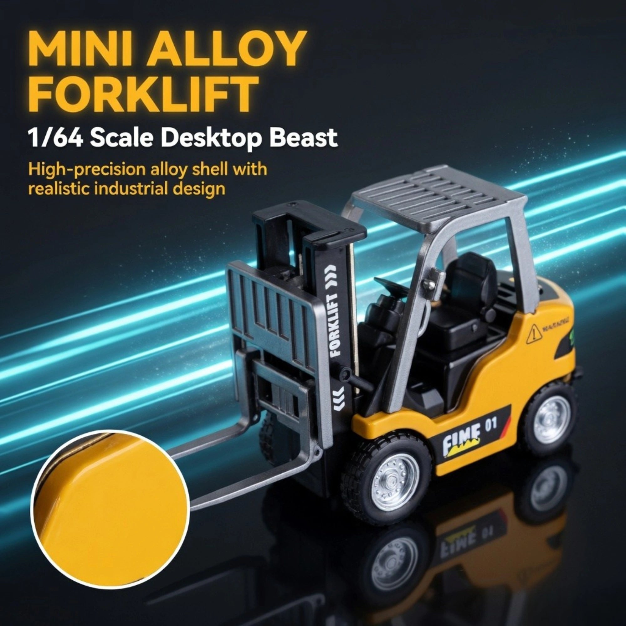 Mini Alloy Remote Control Forklift Truck